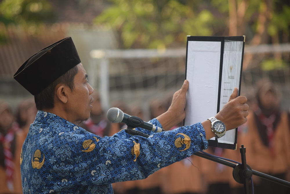 MTsN 6 Ponorogo Gelar Upacara Hari Lahir Pancasila 01 Juni 2024